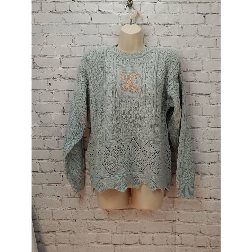 Counterparts VINTAGE Women'sâSize Medium Light BlueâSweater